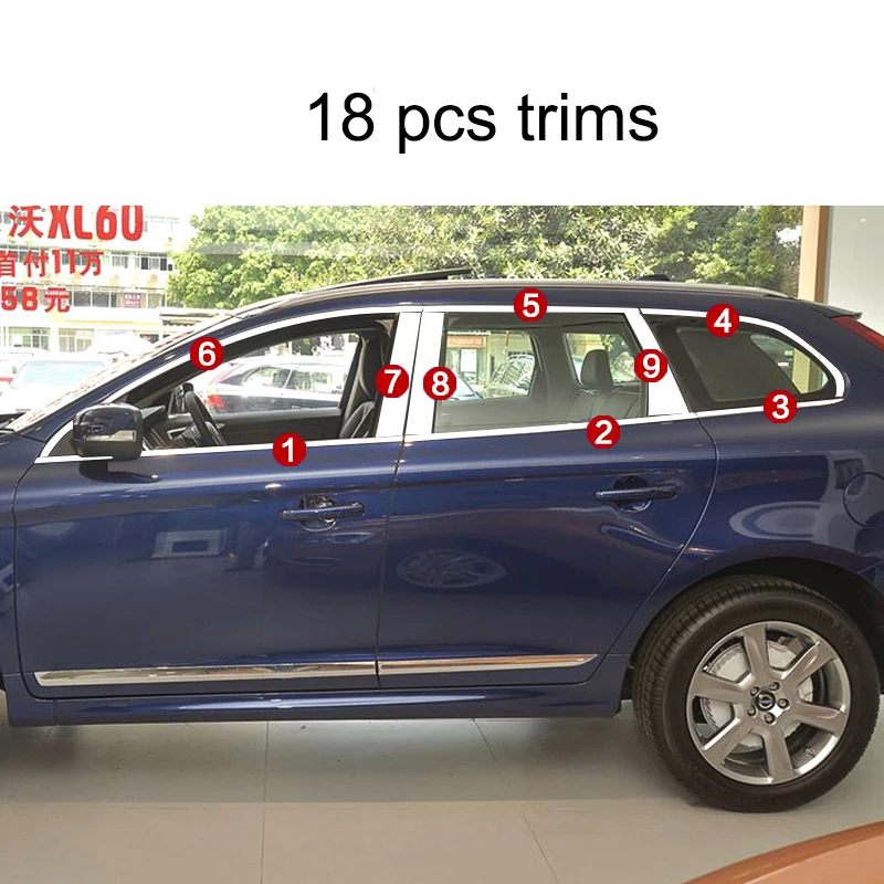 Стеклоподъемник lsrtw2017 из нержавеющей стали 304 для volvo xc60 2009 2010 2011 2012 2013 2014 2015 2016 2017
