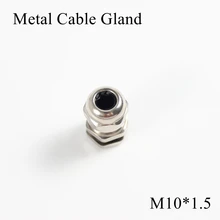 1 шт./лот M10 металлическое уплотнение кабеля IP68 Водонепроницаемый никелевый Латунный разъем для 3-6,5 мм Электрический провод M10* 1,5 медные скобы