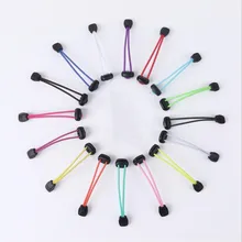 50 пар/лот, Детские эластичные шнурки без шнуровки, растягивающиеся шнурки для ленивых, шнурки для обуви, Круглый Резиновый шнурок