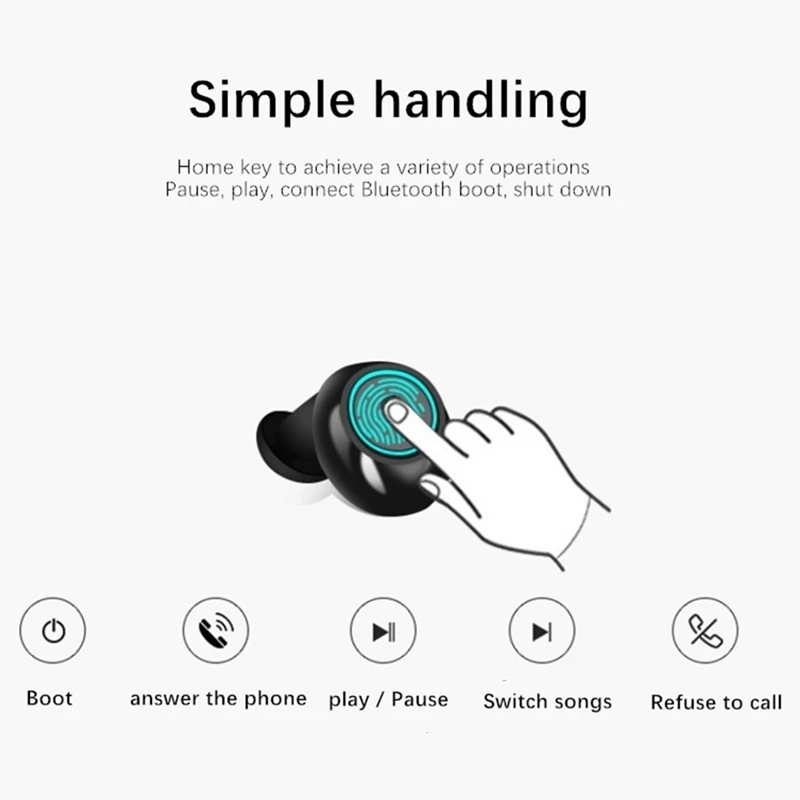 S2 Binaural Tws Mini True беспроводные Bluetooth наушники HiFi 3D стерео гарнитура с зарядным устройством для Xiaomi Sumsang huawei iphone