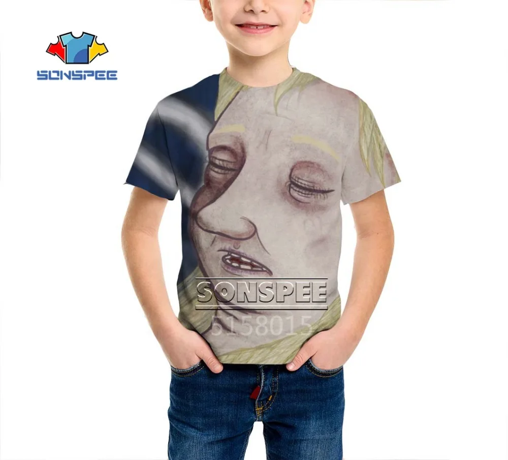 SONSPEE Sally face Harajuku 3d принт для мальчиков и девочек подростков одежда футболка в стиле хип-хоп футболка унисекс с короткими рукавами футболки пуловер X21c