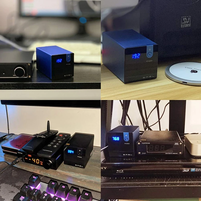 SMSL DAC USB цифро-аналоговый аудио конвертер HiFi AK4452 DSD512 32 бит/768 кГц коаксиальный Оптический OTG Вход AUX мощность M100