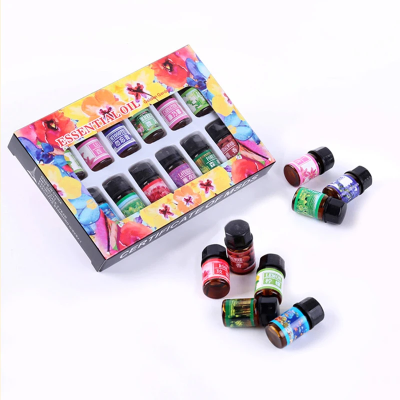 Водорастворимое эфирное масло для снятия стресса 12 бутылок увлажнитель