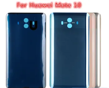 

10PCS Top quality For Huawei Mate 10 Back Battery Cover Door Housing Case Real Glass Part +Repair tools