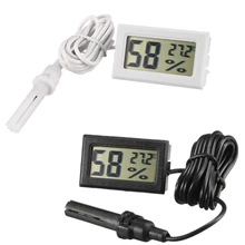 Mini thermomètre et hygromètre numérique LCD, capteur de température et humidité d'intérieur, mesure, câble d'instruments, pratique