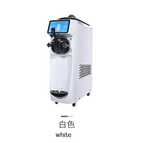 220v white Коммерческая мягкая Мороженое машина Мороженое Производитель мягкой Мороженое чайник 12-16L/h 220V 1 шт - Цвет: 220v white