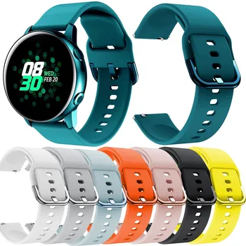 

Sports Soft Silicone Replacement Band Strap for smartwatch Samsung Galaxy Watch active wristband Accessories gift hot
