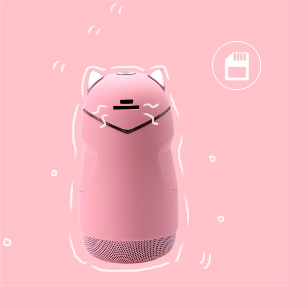 Мультяшный инновационный беспроводной динамик с громкой связью s Cat bluetooth-колонка в подарок с светодиодный сабвуфером