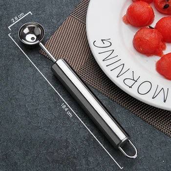 

1PC Creative Fruit Carving Knife Watermelon Baller Ice Cream Dig Ball Scoop Spoon DIY Assorted Cold Dishes Tool
