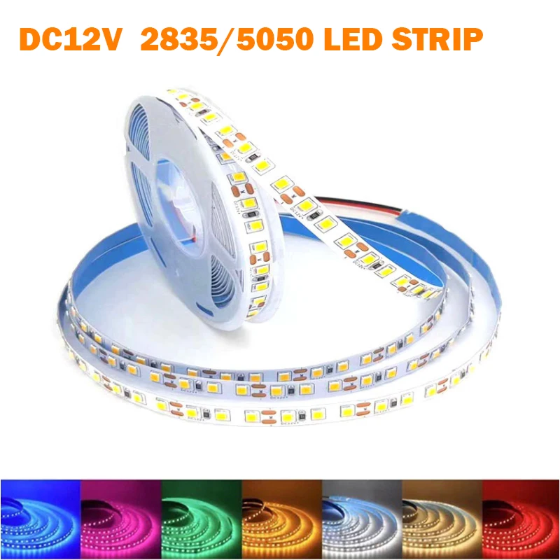 Светодиодная ленсветильник RGB 12 В постоянного тока 5050 белый/теплый