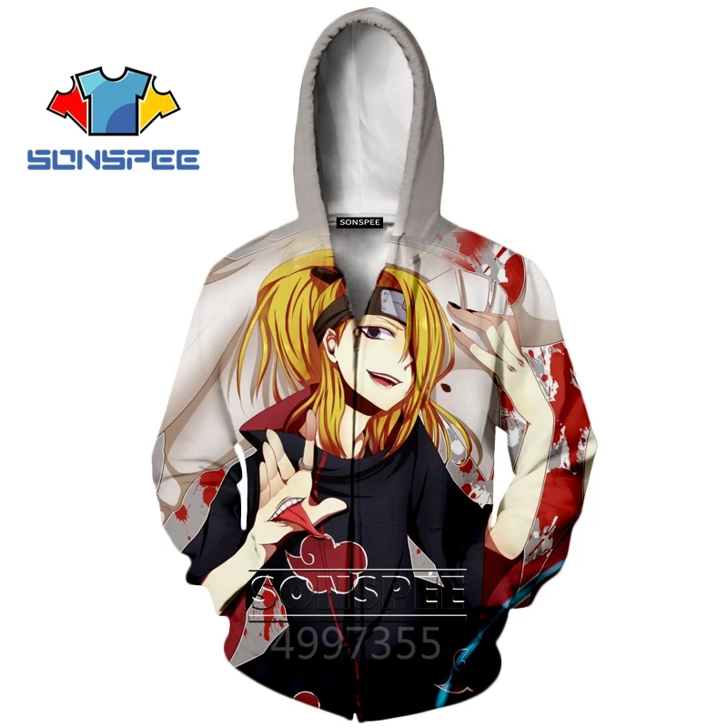 SONSPEE худи в стиле Харадзюку С 3D принтом аниме Наруто, Akatsuki, повседневные толстовки для мальчиков и девочек-подростков, уличная толстовка с капюшоном, одежда Z27 - Цвет: 2