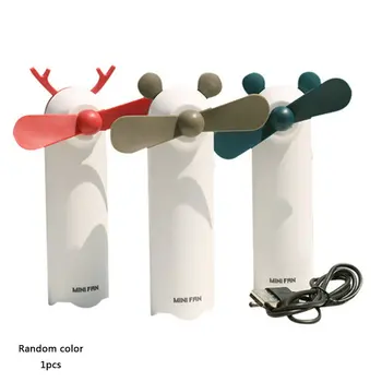 

Usb Handheld Small Fan Cartoon Animal Children With Hanging Neck Fan Student Portable Hand Charging Fan Drop Shipping