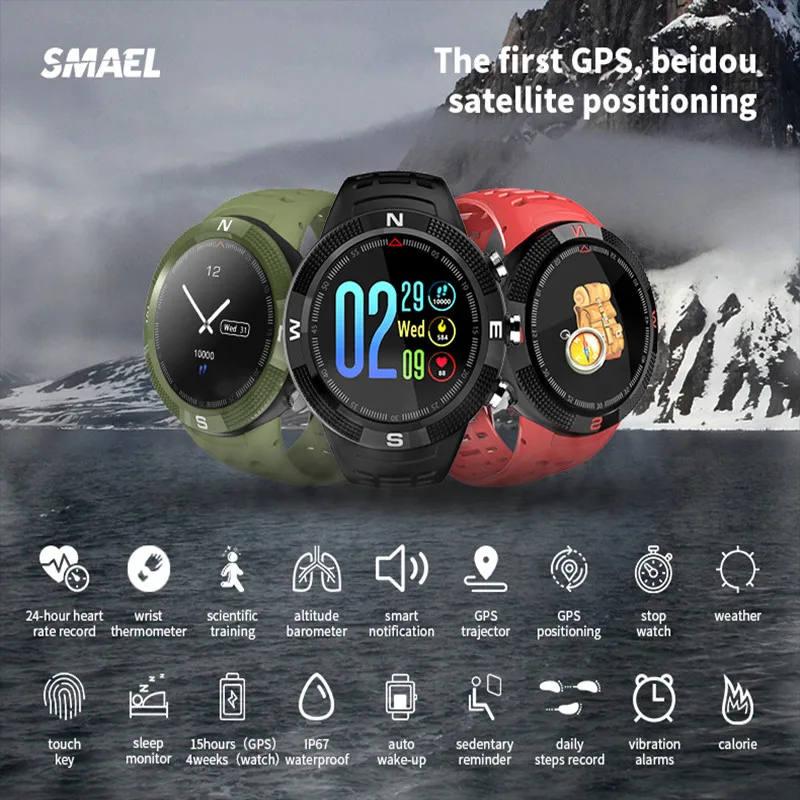 Gps для samsung Смарт часы ip68водонепроницаемый круглый экран Встроенный Глобальный