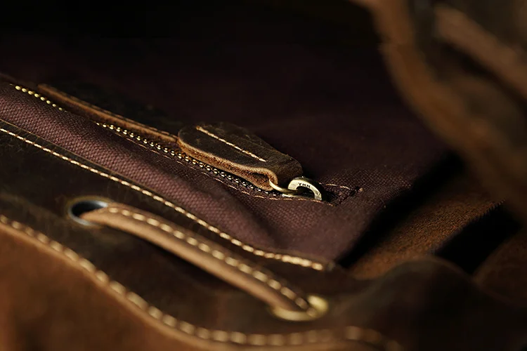 Большой ёмкость дорожная сумка для мужчин ручной работы масла пояса из натуральной кожи drawstring ведро сумка мужской Альпинизм рюкзак