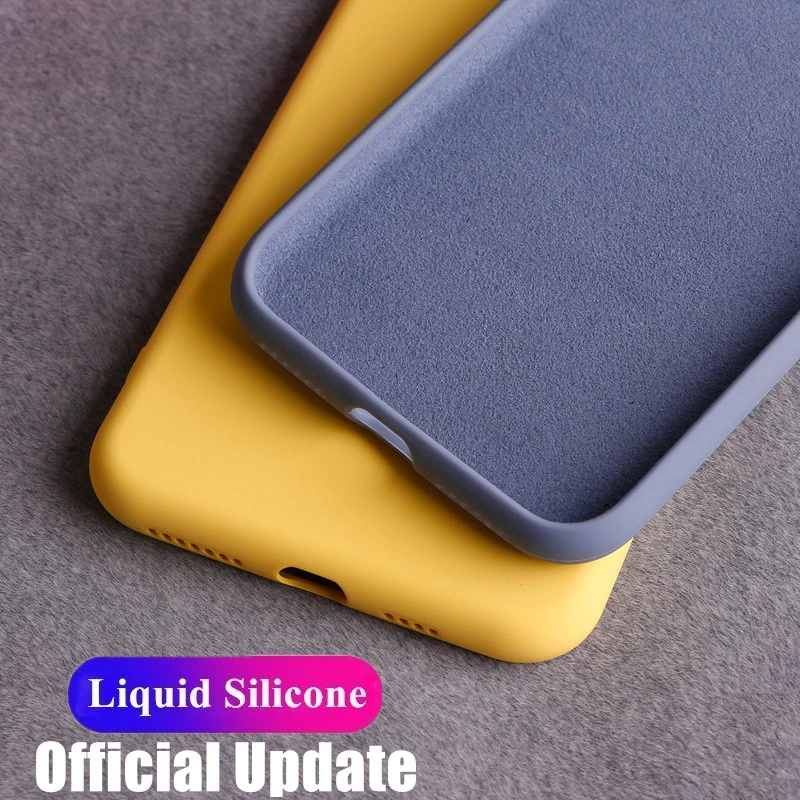 

Liquid Silicone Case For Huawei Nova 4 4E 8X Cases Fiber Cover For P8 Lite 2017 P20 P30 Solid Color Phone Case For Mate 20 Coque