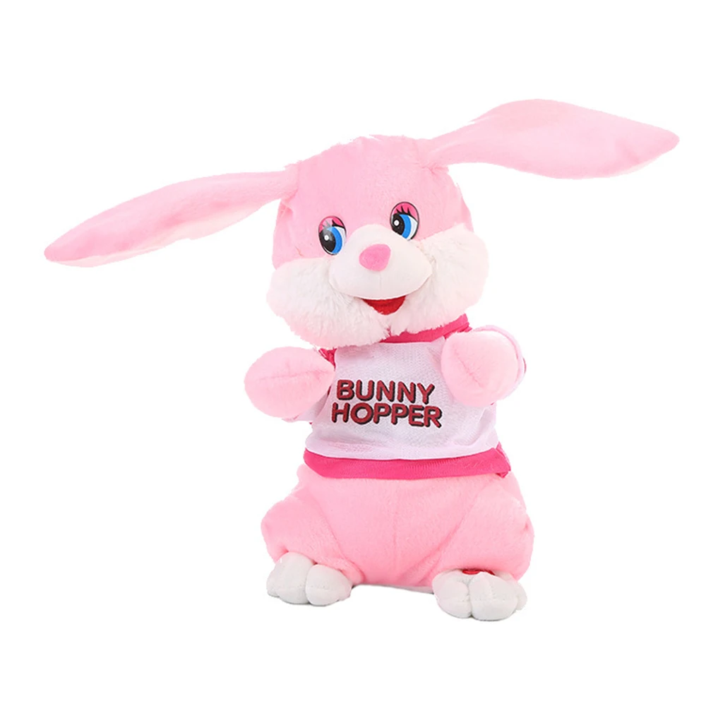 Pink Игрушка Кукла Кролик хлопающие уши говорящий Поющий музыкальный мягкая плюшевая с наполнителем электрическая игрушка подарок для малышей - Цвет: Pink
