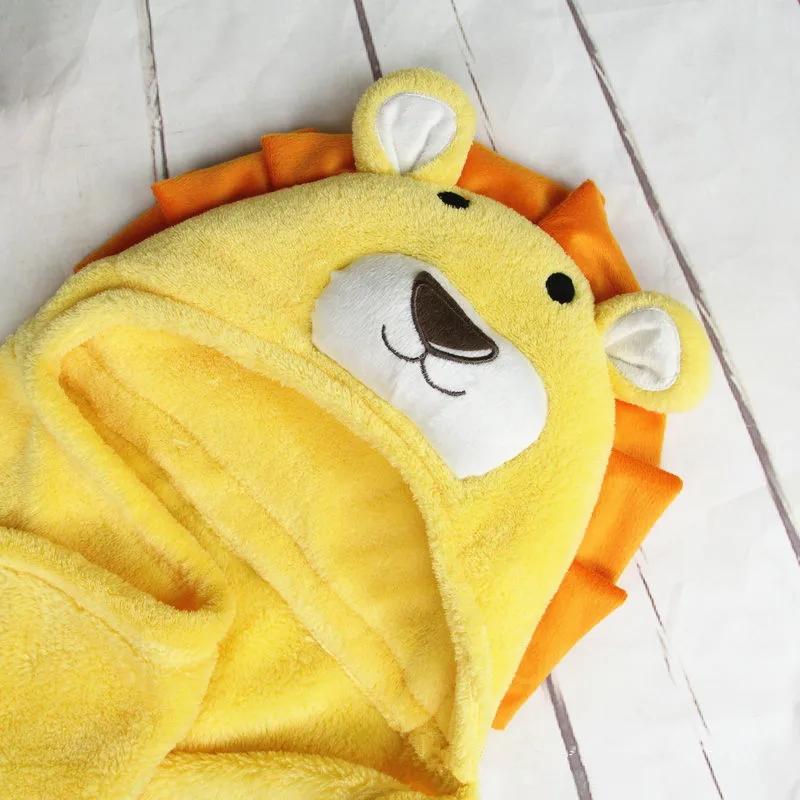Newborn Hooded Towel Children Baby Spa Towel for Baby Bath Velvet Baby Blanket Kids Bebe Bathrobe Infant Bath Hood Beach Towels