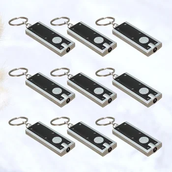

10pcs Flashlight Keychains Creative Stylish Key Decoration Key Holder LED Key Ring Small Gift for Women Adults Men