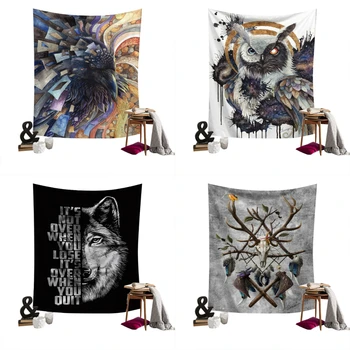 

Lychee Wolf Series Wall Hanging Tapestry Polyester Blanket Art Wall Carpet Home Decorative Tapestry