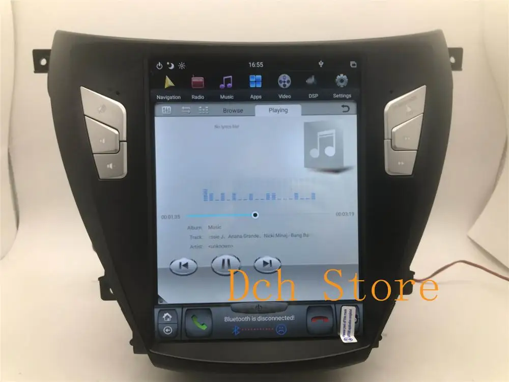 10 4 ''вертикальный экран Tesla Style Android 9 0 автомобильный DVD GPS плеер для hyundai elantra 2012