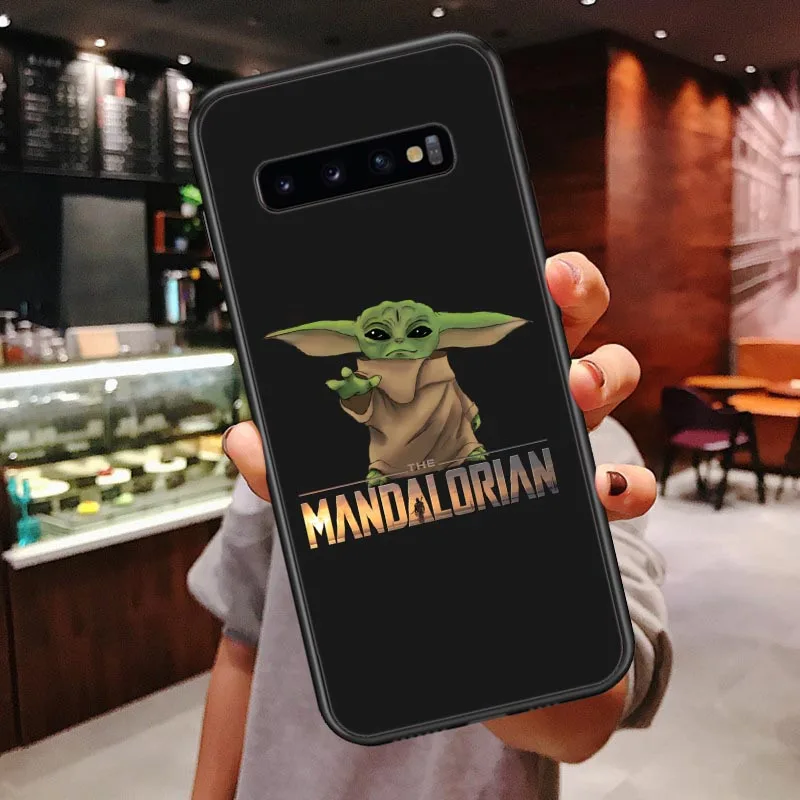 TPU Милый мультяшный Мягкий силиконовый чехол для телефона для Samsung Galaxy S7 Edge S8 S9 S10 Plus S10 Lite Note 9 черный чехол - Цвет: TPU