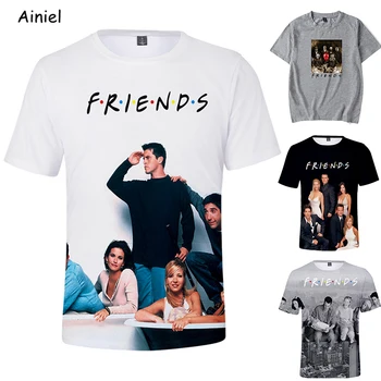 

New Horror Friends TV Rachel Green Cosplay Shirt Monica T shirt Phoebe Buffay Tee Shirt Tops Pennywise Costume Loose large size