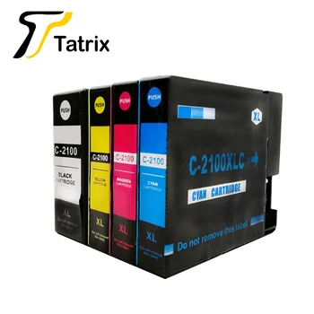 

Full Set 4 Color for PGI2100XL PGI2100 Pigment Ink Cartridge Compatible for Canon MAXIFY Ib4010/IB4110//MB5110/MB5310/MB5410