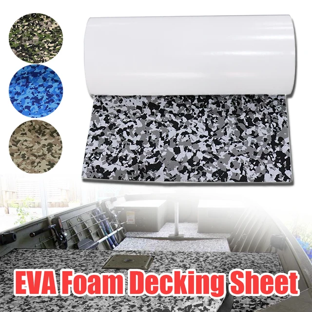 450x2400x5mm EVA Foam Decking Sheet Non-Skid Self Adhesive Marine Boat Deck Mat Yacht Flooring Army/Desert/Snow/Ocean Camo Pad 1