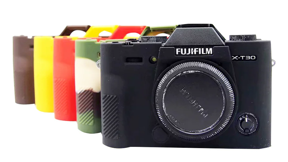 FOTOFLY Мягкий силиконовый чехол для Fujifilm X-T30 цветной резиновый защитный чехол для Fuji XT30 сумки для камеры аксессуары прочные