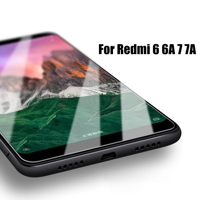 Full Curved Tempered Glass For Xiaomi Redmi 7A 7 Screen Protector Film Protective Xiomi 6A Global 6 A6 | Мобильные телефоны и