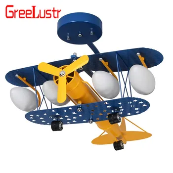 

Cartoon LED Pendant Lights For Bedroom Boys Hanging Lamp Kids Pendant Lamps Airplane HangLamp Children Lighting Fixtures