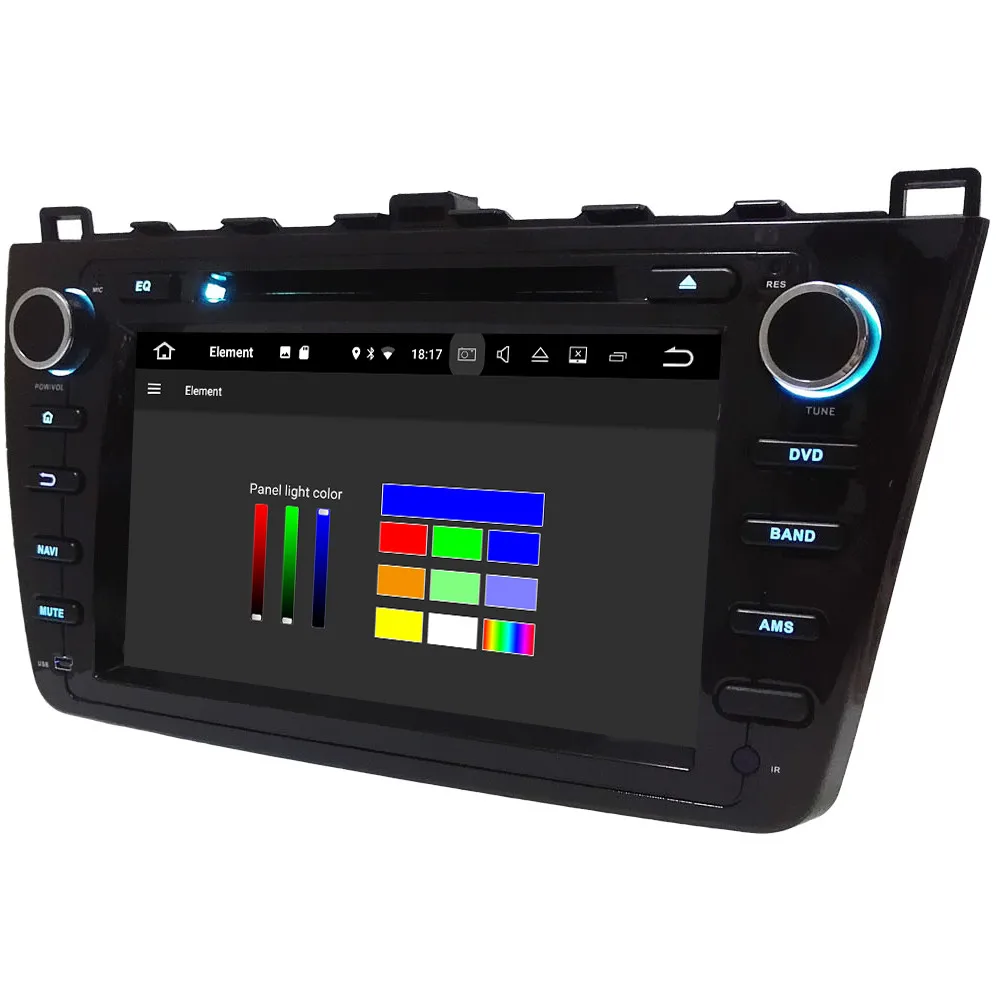 Klyde ips 4G wifi Android 9 Восьмиядерный 4 Гб ОЗУ 64 Гб ПЗУ DSP BT автомобильный DVD мультимедийный плеер стерео для Mazda 6 Ультра Ruiyi 2008