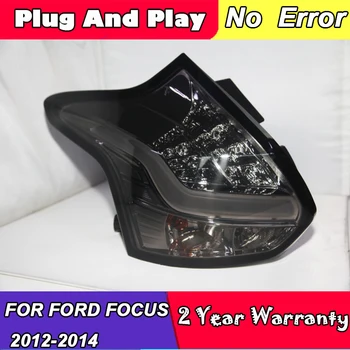 

For Ford For Focus LED Strip Tail Lamp Back Rear Light For FORD Hatchback 2012-2014 Year Smoke Black