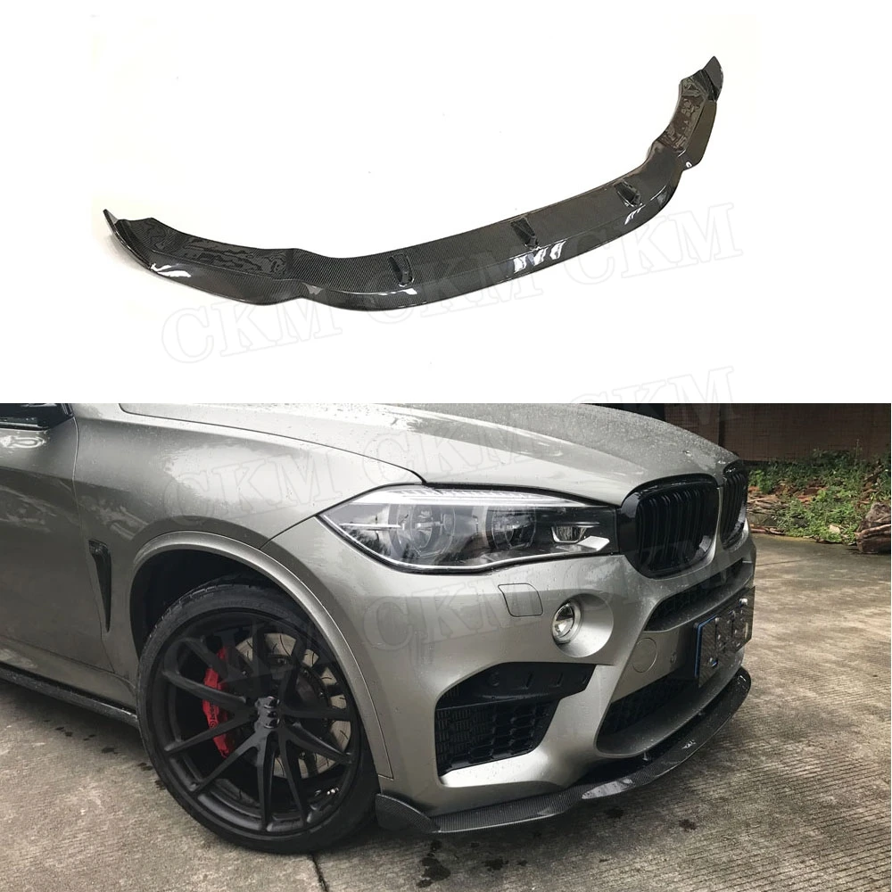 Для X5 X6 передний бампер из углеродного волокна спойлер для BMW X5M F85 X6M F86 2015 2016 2017 2018