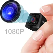 Мини-камера 1080P маленькая HD няня камера с ночным видением и детектором движения Крытая скрытая камера безопасности Встроенная батарея espia