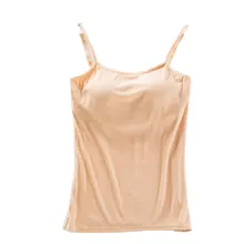 Модный повседневный цельный женский топ на бретельках с подкладкой без косточек, женское нижнее белье с регулируемым ремешком, Женская Базовая рубашка