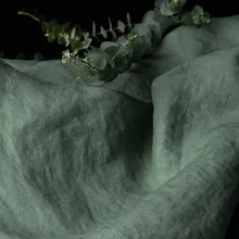 Качественная льняная ткань; цвет серый, зеленый; одежда высшего качества; платье; брюки; рубашка; пальто; материал