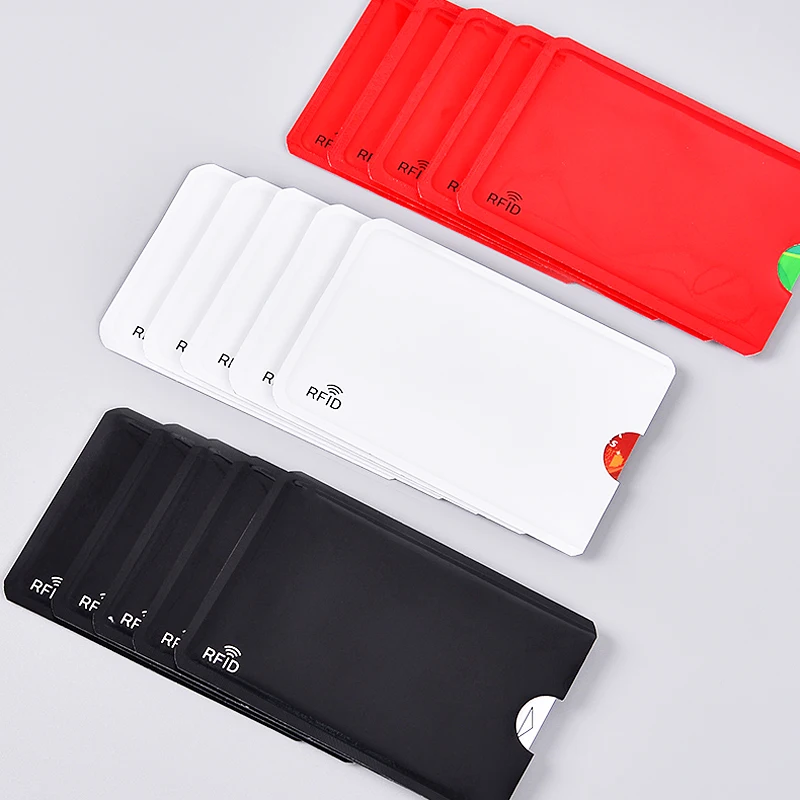 High quality Anti Degaussing Theft Ultra Thin Bank Card Cover New Anti Rfid Blocking Reader Lock Card Holder ID Credit Case wallet card holder card holder credit card holder id card holder