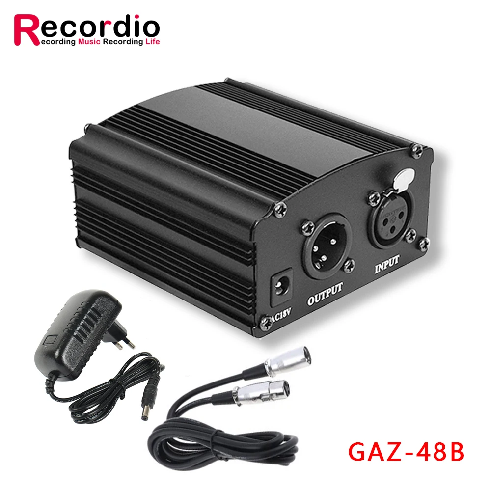 Phantom Power Supply para Estúdio de Condensador Microfone 12v Profissional Novo Estilo Gaz48 - Image 2
