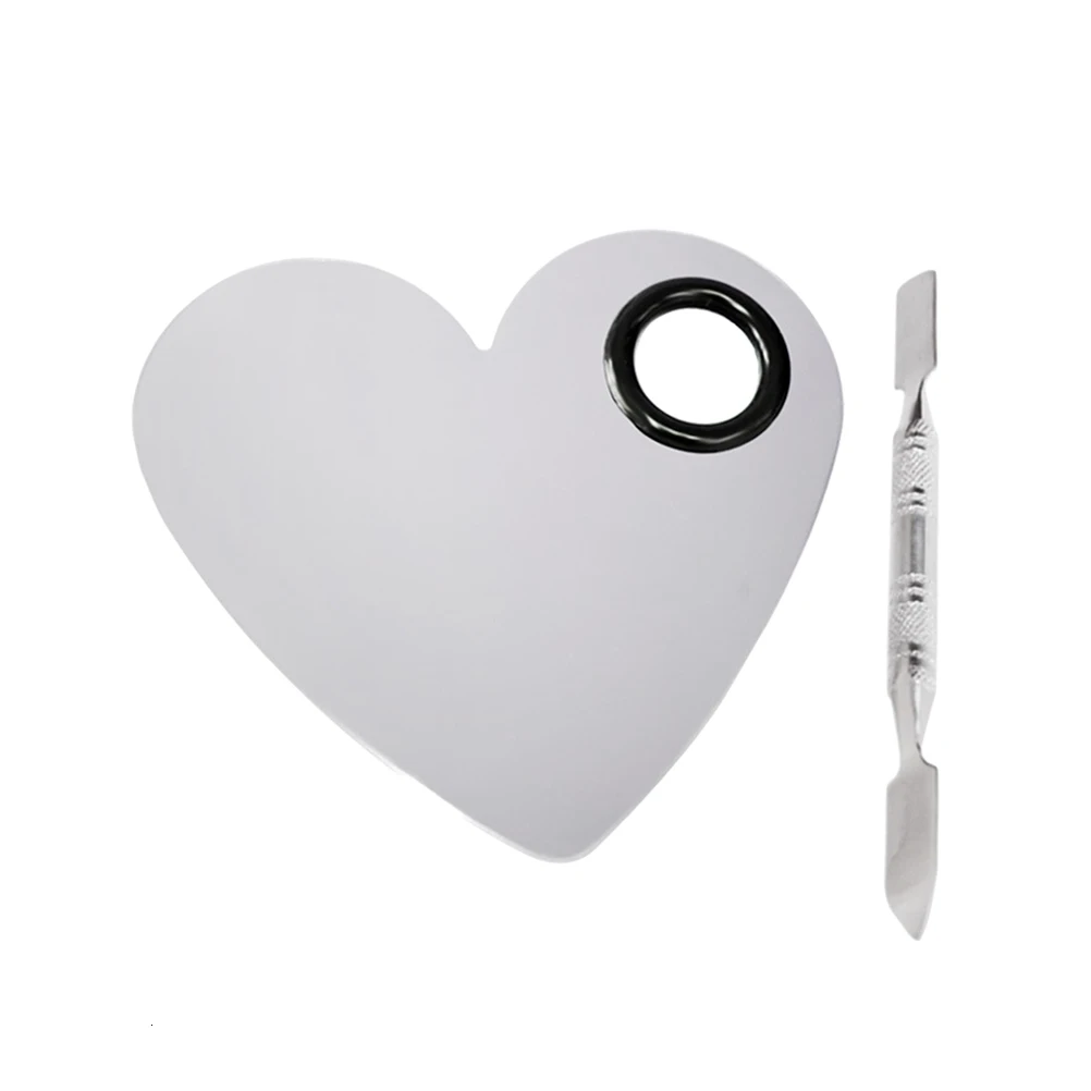 Cosmetic Palette Facial Professional Heart Form Enthusiastic Tools Accessories for Colours Lip Makeup Artist Pale for Mixing