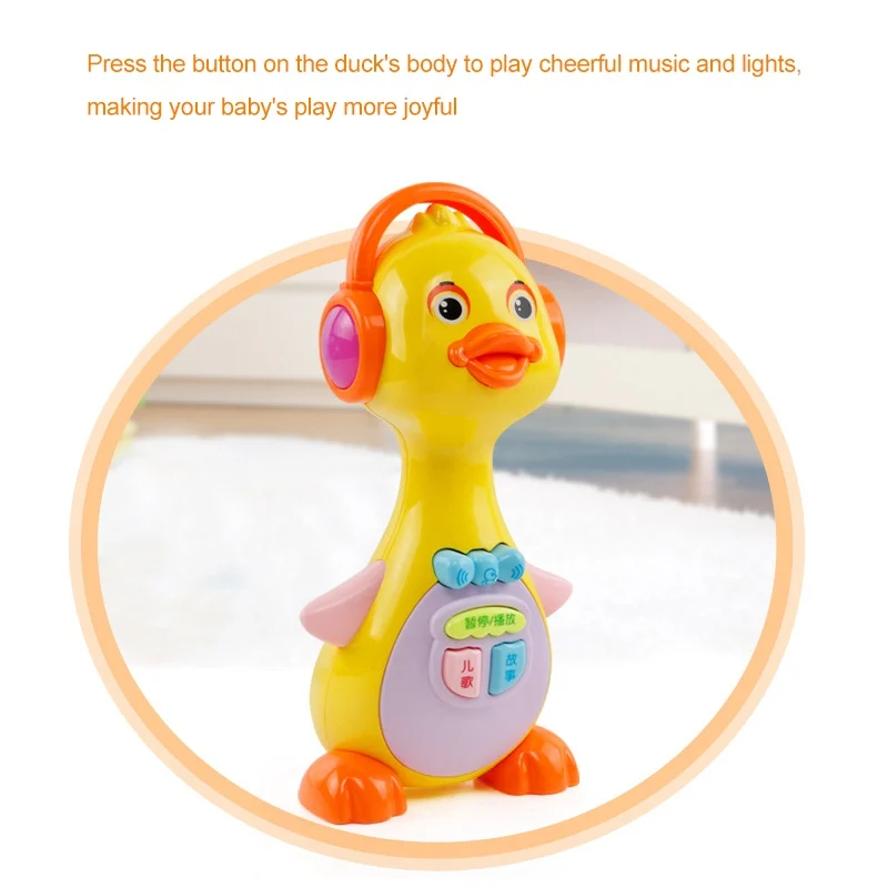 Electric Cartoon Duck Light Playing Interest Story Learning Machine Children Early Educational Baby Musical Toys Funny Games Hot Electric Cartoon Duck Light Playing Interest Story Learning Machine Children Early Educational Baby Musical Toys Funny Games Hot