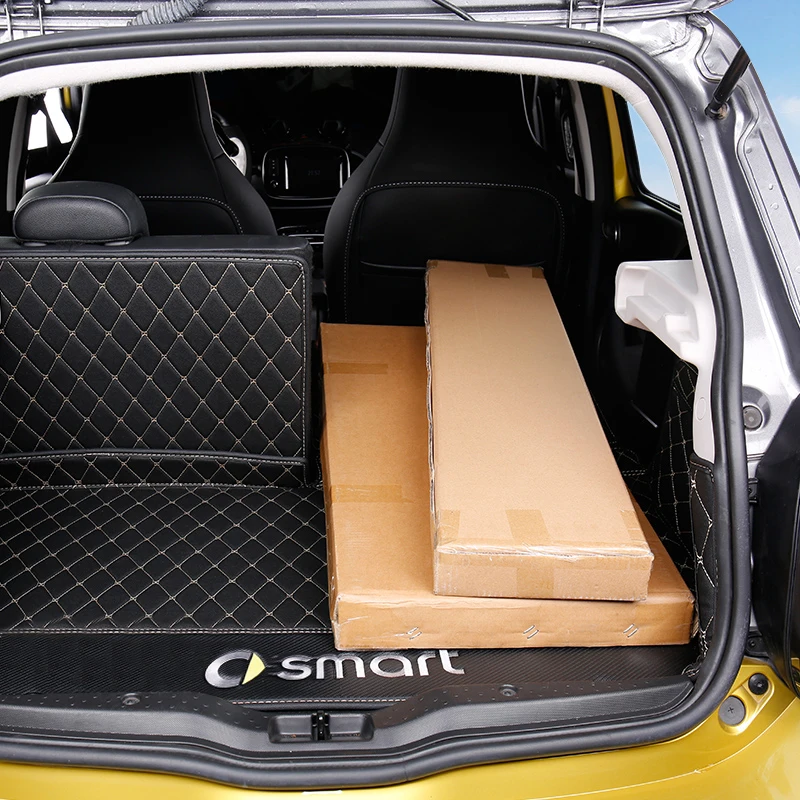 Car Trunk Protection Mat For Smart 453 forfour Luggage Storage Box Pad Dust pad car accessories interior Alfombrilla de coche |
