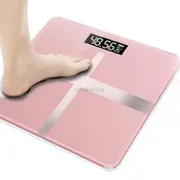 LCD Display Body Weighing Digital Health Weight Scale Bathroom Floor Electronic Body Floor Scales Glass Smart Scales Battery 1