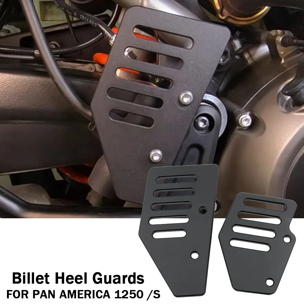 Per Accessori Pan America Pan America 1250 Pan America1250 Pan1250 Nuove Protezioni Per Tallone Billette Per Motociclette Protezione Tacco Nero Cnc