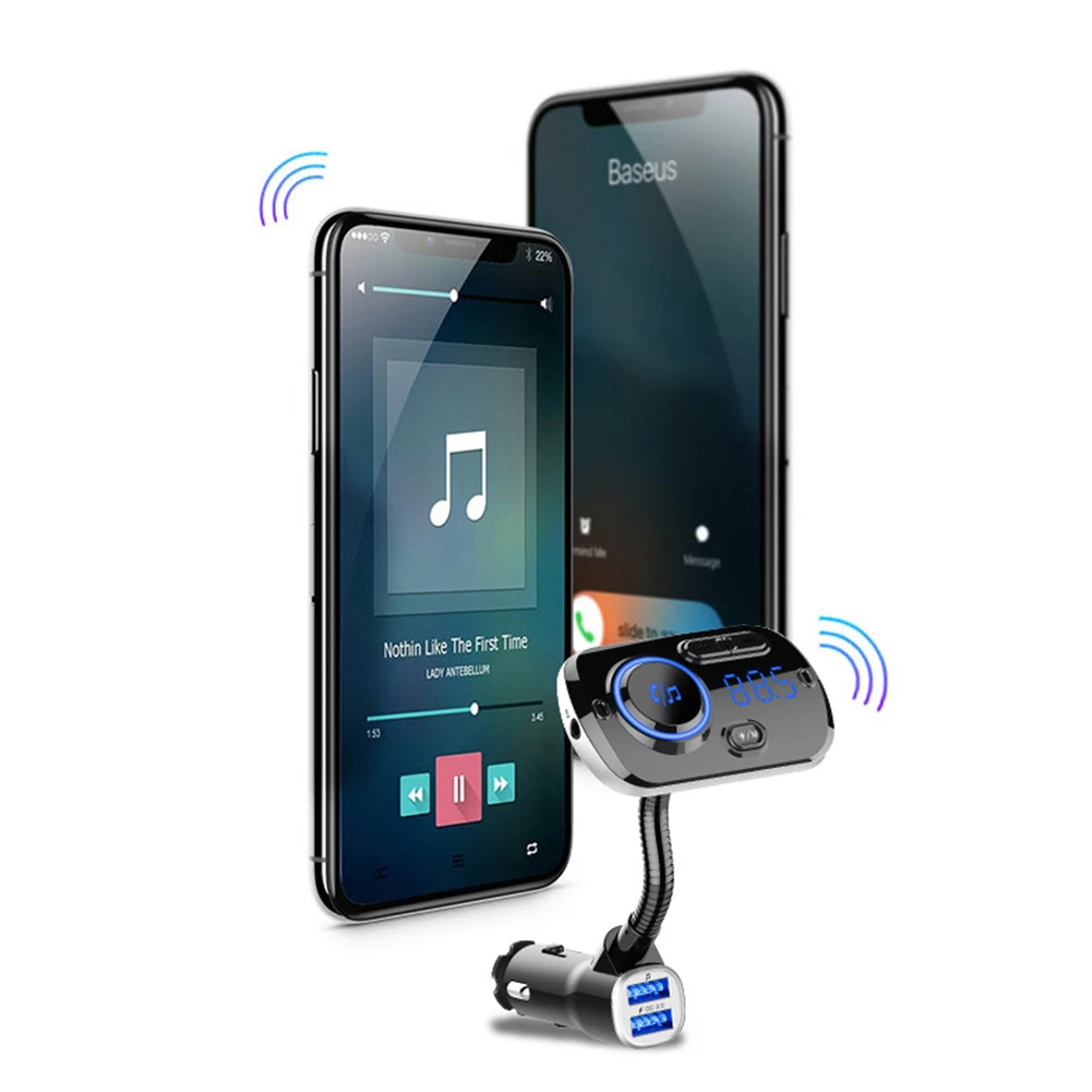BC49 QC 3,0 Handsfree fm-передатчик Bluetooth автомобильный аудио приемник MP3-плеер автомобильные электрические аксессуары для интерьера