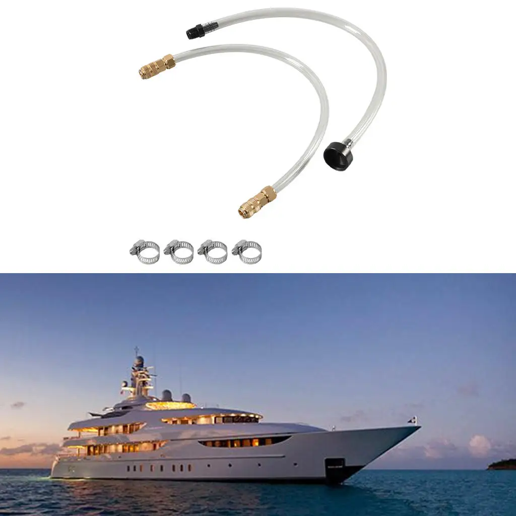 2x Bleed Tube Straight Pipe Hydraulic Steering Fluid For Seastar