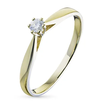 

Yellow gold ring with a diamond e0301kts12154300
