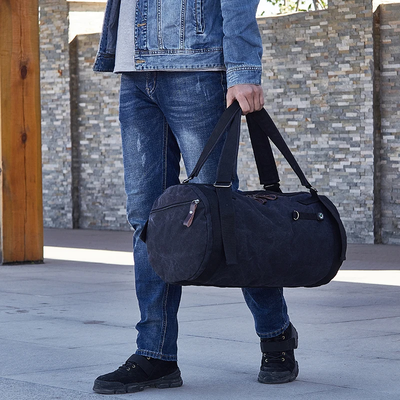 Брендовая большая Вместительная дорожная сумка мужской альпинистский рюкзак мужской багаж водонепроницаемый холст ведро сумки на плечо мужские рюкзаки