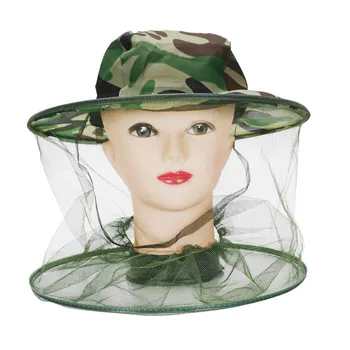 

Beekeeper Antimosquito Bee Bug Insect Fly Mask Cap Hat with Net Mesh Face Protection-ABFP