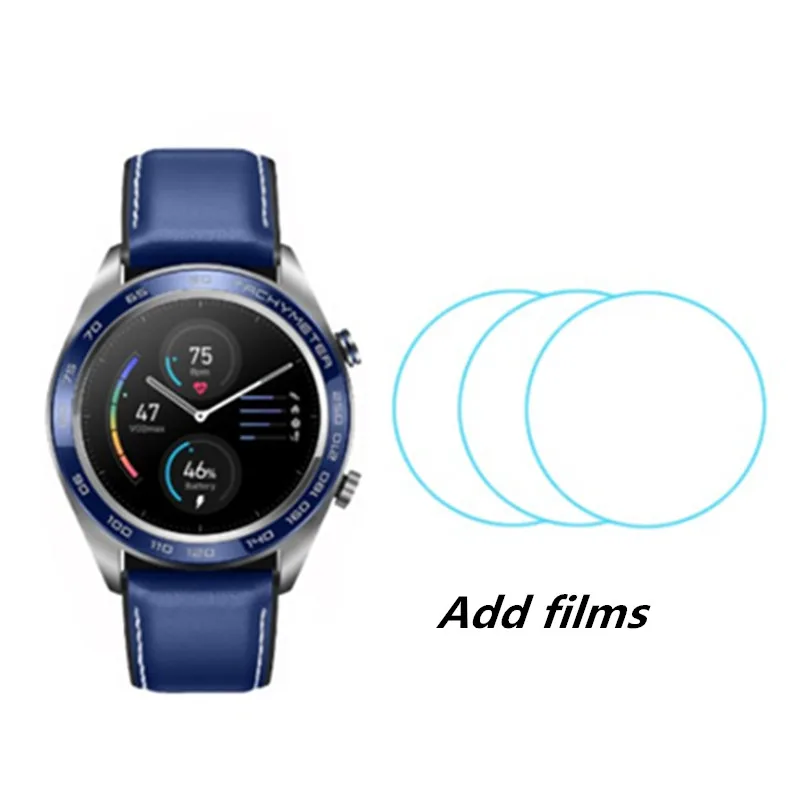 Blue add films Huawei Honor Watch Dream ceramic face smartWatch NFC GPS трекер сердечного ритма трекер сна 5ATM водонепроницаемый рабочий 7 дней - Цвет: Blue add films